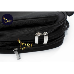 Hien Minh Custom Logo Waterproof Polyester Laptop Bag Durable Zipper <b>Multifunction</b> Unisex for Business Office Travel Use - Product Image 6