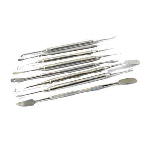 Kit d'instruments dentaires en titane de base pour micro-chirurgie orale et procédures parodontales, avec logo personnalisé imprimé, réutilisable, manuel - Product Image 4