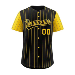 Custom Printed Breathable Moisture Wicking Baseball Jerseys Unisex Button-<b>Down</b> Active Team Sports Shirts with Custom Team Names - Product Image 4