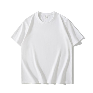 T-shirt surdimensionné pour homme en coton 100% 320 g/m² avec logo imprimé numérique personnalisé sur le devant, tissu respirant, col rond, manches régulières, uni - Product Image 2