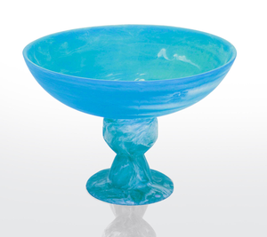 Cuenco de Resina Ecológico con Base, Hecho a Mano, Textura de Mármol, Cuenco Redondo para Servir, con Remolinos Coloridos, Soporte para Pastel para Fiestas y Decoración del Hogar - Product Image 2