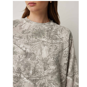 เสื้อสเวตเชิ้ตคอกลมลายพรางฤดูหนาว แขนยาว ระบายอากาศได้ดี สวมใส่สบาย ออกแบบได้ตามต้องการ สำหรับผู้หญิง ผ้าฝ้าย/โพลีเอสเตอร์บุซับใน - Product Image 2