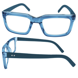 Monturas de gafas rectangulares unisex con decoración de color a la moda y borde completo - Product Image 4