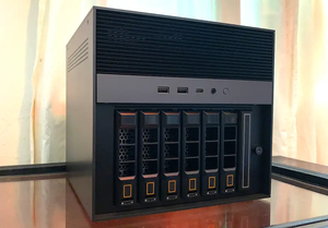 6 Bay NAS <b>Storage</b> Case Hot Swap Server Chassis with Fan <b>USB</b> Front Ports Steel Enclosure for Desktop - Product Image 2