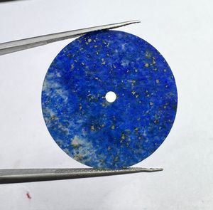 Cadran de montre en pierre précieuse naturelle Lapis Lazuli, disque de 28,5 mm, pierre bleue, fait main sur mesure, épaisseur de 0,6 mm, trou central de 2 mm, classique et élégant - Product Image 5