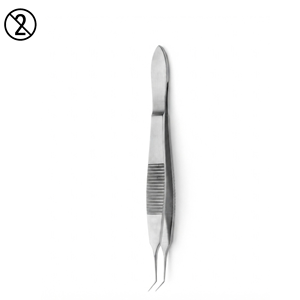 Pinzas de Sujeción McPherson Anguladas de Mango Largo, Instrumento Quirúrgico Oftálmico de Acero Inoxidable, Herramienta para Cirugía Ocular - Product Image 3