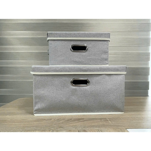 Caja de Almacenamiento Plegable de Tela Azul MA49L, 45x35x24cm, 1.3kg, para Ropa, Juguetes y Accesorios, Organización en Armarios y Espacios de Vida - Product Image 5