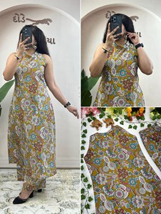 TOP PLAZZO 100% Cotton Printed Autumn Casual Elastic Waist Knitted Solid Knee Length Quick Dry Sleep <b>Romper</b> - Product Image 4