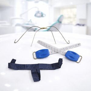 Orthodontic Headgear Face <b>Bow</b> Dental Extraoral Traction Appliance Cervical High <b>Pull</b> Adjustable Manual Stainless Steel Set - Product Image 2