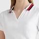 Polo personnalisé pour femme avec bordures contrastées - Coupe ajustée en coton piqué à manches courtes, polo décontracté et sportif pour femme - Product Image 6