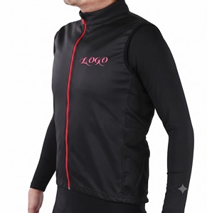 Maillot de cyclisme sans manches respirant et imprimé de qualité supérieure avec fermeture éclair intégrale et empiècements en maille ventilée pour toutes les saisons - Product Image 3