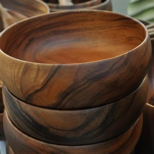 Vente en gros de bols indiens vintage en bois vieilli, qualité supérieure, faits à la main, couleur personnalisée, décoration de Noël pour la maison et cadeaux de jardin - Product Image 1