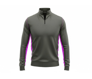 Polyester Sublimation Quarter Zip Top <b>Jacket</b> Manufacturer <b>Men</b> Women Youth Sportswear Quick Dry Team <b>Pullover</b> - Product Image 5