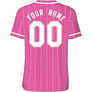 Nouveau maillot de baseball unisexe, impression numérique du logo, design bicolore, nom et numéro de l'équipe, manches, vêtements de softball, 100% polyester, séchage rapide - Product Image 4