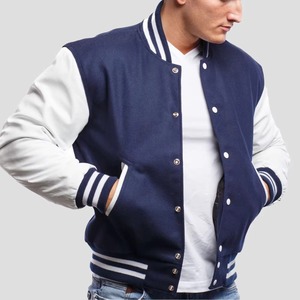 Chaqueta Varsity de Béisbol Estilo Americano para Hombre, Invierno, Cuello Alto, Mangas Recubiertas, Logotipos Personalizados, Venta al Por Mayor, Impermeable, Estilo Escolar - Product Image 1