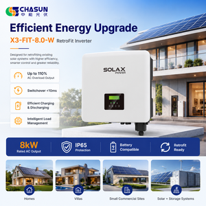 Convertisseur solaire hybride triphasé hors réseau SolaX 8,0 kW pour système de stockage d'énergie domestique avec MPPT IP65 et commutation rapide - Product Image 3