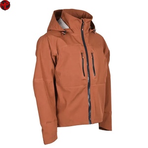 Veste de pêche unisexe d'hiver, imperméable, coupe-vent, à capuche, col montant, fermeture éclair, manteau décontracté pour l'extérieur - Product Image 1