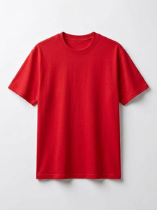 T-shirt vierge personnalisable avec logo pour homme, vente en gros, 100% coton épais, col rond, style décontracté streetwear - Product Image 3