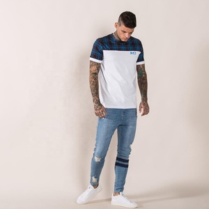 เสื้อยืดคอกลมทรงหลวมสไตล์ฮิปฮอปสำหรับผู้ชาย ผ้าฝ้าย 100% ล้างสีแบบแอซิดวอช ราคาขายส่ง รับสกรีนโลโก้ตามแบบ - Product Image 2