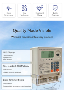 Medidor de Energía Estándar con Teclado de Control Remoto, Medidor de Electricidad con <span class=keywords><strong>CIU</strong></span> - Product Image 4