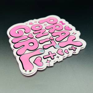 Pray On It Girl" Acrylic Fridge Magnet Aesthetic <b>Pink</b> Christian Faith Eyelash Tile Palette Clear Die-Cut Religious Lash Holder - Product Image 4