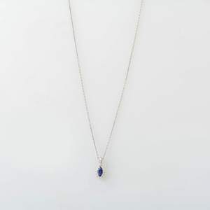 จี้แซฟไฟร์สีน้ำเงินประดับอักษรย่อ ดีไซน์สวยงาม เงินแท้ 925 ชุบทอง 14K ของขวัญส่วนตัว - Product Image 4