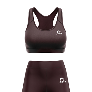 Conjunto Deportivo de Yoga para Mujer ZT Sportswear, Top Corto con Cuello Cuadrado y Relleno, Pantalones de Cintura Media, Spandex/Nylon de Secado Rápido - Product Image 5