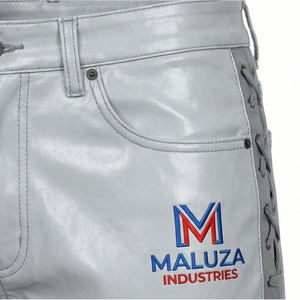 Shorts pour hommes en similicuir de qualité supérieure, style streetwear, cargo, hip-hop, motard, tendance, Maluza Industries - Product Image 5