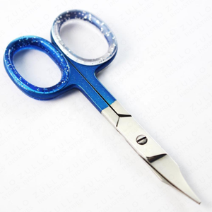 Ciseaux à ongles argentés avec manche bleu, de haute qualité, ciseaux de manucure professionnels, lame de coupe en acier inoxydable, outil de soin des ongles - Product Image 3
