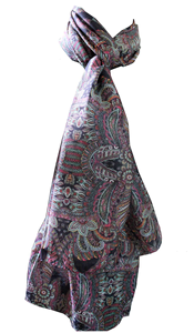 Écharpes et foulards imprimés en soie indienne pour femmes, lots en gros, foulards de cou, bandeaux pour cheveux, multicolores, cadeau ethnique, style bohème chic - Product Image 2