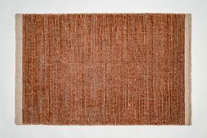 Tapis en velours côtelé de laine tissé à la main, couleur rouille beige, taille personnalisée, vente en gros pour hôtel, salon, décoration intérieure - Product Image 2