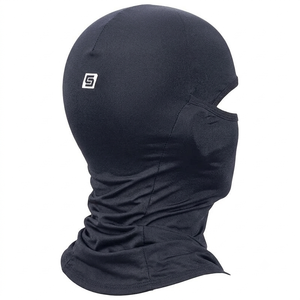 Cagoule noire CONTINENTAL SPORTS entièrement ornée de strass, imprimée par transfert thermique, couvre-visage intégral, unisexe, adulte, respirante pour l'extérieur - Product Image 3
