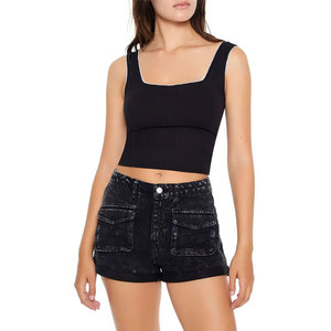 Shorts pour femmes Econex Sports Relax Wear Acid Wash - 100% coton, fermeture à boutons, motif uni, design et taille personnalisés - Product Image 4