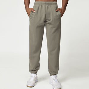 Pantalon décontracté pour homme – Nouveau style, design optimal, coton et polyester de haute qualité, couleur unie, taille élastique, style streetwear en toile - Product Image 6