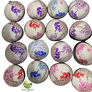 คนรักชามมะพร้าว ชามมะพร้าวเปลือกธรรมชาติทำมือ ภาชนะใส่อาหารออร์แกนิกและยั่งยืน ชามมะพร้าวเปลือกสุดหรู ไอเดียของขวัญสุดพิเศษ - Product Image 2