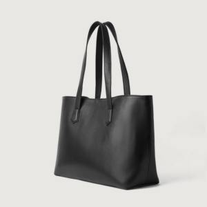 Custom Fashion Designer PU Leather Unisex Casual <b>Tote</b> Bags with Zipper Closure Waterproof Removable Strap - Product Image 1