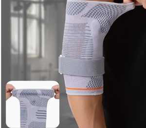 HAWK SPORTS INDUSTRIES Adjustable Breathable Elbow Support Sleeve for Football Basic Protection Unisex Hook Loop Closure Gray - Product Image 6