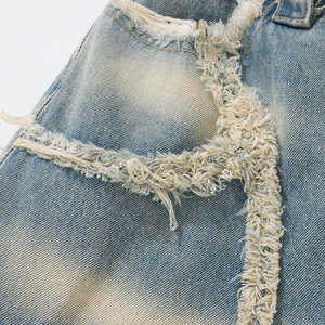 Pantalones Vaqueros de Mezclilla Personalizados a la Moda para Hombre, Casuales, 100% Algodón, Cintura Media, Estilo Recto - Product Image 3