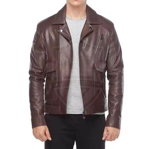 Nouvelle veste en cuir pour homme avec logo sur le devant, couleurs et tailles personnalisées, streetwear d'hiver, doublure en fausse fourrure - Product Image 5