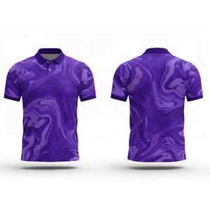 เสื้อโปโลพิมพ์ลายดิจิตอลแบบซับลิเมชั่น – เสื้อทีมพิมพ์ลายทนต่อการซีดจางสำหรับผู้ชาย ผู้หญิง และเยาวชน แห้งเร็ว ระบายอากาศได้ดี เหมาะสำหรับการเล่นกีฬา - Product Image 3