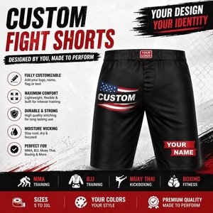 Wholesale Custom MMA <b>Shorts</b> with Personalized Graphics <b>Elastic</b> <b>Waistband</b> and Premium Performance Fabric - Product Image 6