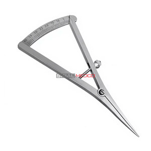 Calibrador Recto de 6 Pulgadas de Largo para Mapeo Óseo, Herramienta de Medición de 0-40 mm con Escala de Precisión, Instrumento Quirúrgico Oftalmológico - Product Image 2