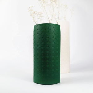 Best Quality Vanilla Color Resin Handicraft Eco-Friendly Art Deco Design Flower <b>Vase</b> for Indoor and Garden Decorations Price - Product Image 4