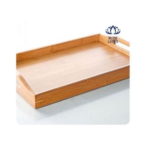 Bandeja de Servir de Bambú de Venta Rápida, Superficie Limpia, Calidad Premium, Ideal para Servir Alimentos, Organización Esencial, Mejora el Estilo - Product Image 1