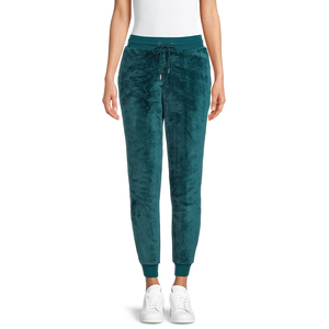 Pantalon large en velours pour femme 2026, taille élastique, coupe ample, longueur intégrale, couleur unie, décontracté, pour l'automne - Product Image 3