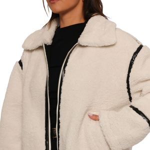 เสื้อแจ็คเก็ตเชอร์ปาแบบมีซิป ราคาถูก ตัดเย็บด้วยผ้าฟลีซ กันลม สำหรับผู้หญิง รับออกแบบโลโก้ตามสั่ง ขายส่ง - Product Image 6