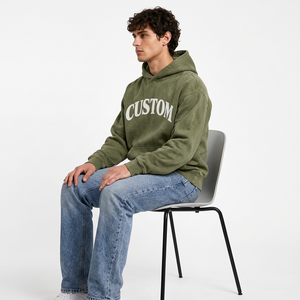 Sudadera con Capucha de Forro Polar Cepillado para Hombre, Cálida, Estilo Casual de Invierno, Venta al por Mayor, Proveedor de Ropa de Fábrica - Product Image 4