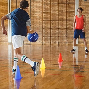 กรวยพลาสติก PVC ฝึกความคล่องตัวสำหรับเล่นฟุตบอล,กรวยฝึกเล่นบาสเก็ตบอลกรวยสำหรับทำกิจกรรมนอกบ้านในอาคาร - Product Image 3