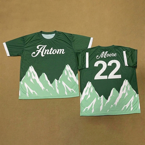 T-shirt formel personnalisé pour homme à manches courtes en polyester tricoté à séchage rapide, imprimé intégral, pour la gym, l'entraînement, le fitness, la course et le football - Product Image 1