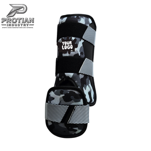 Protector de Piernas Personalizado PROTIAN, Tela de Malla, Doble Correa, Protección Deportiva para Adultos, Diseño de Camuflaje para Todas las Estaciones - Product Image 1
